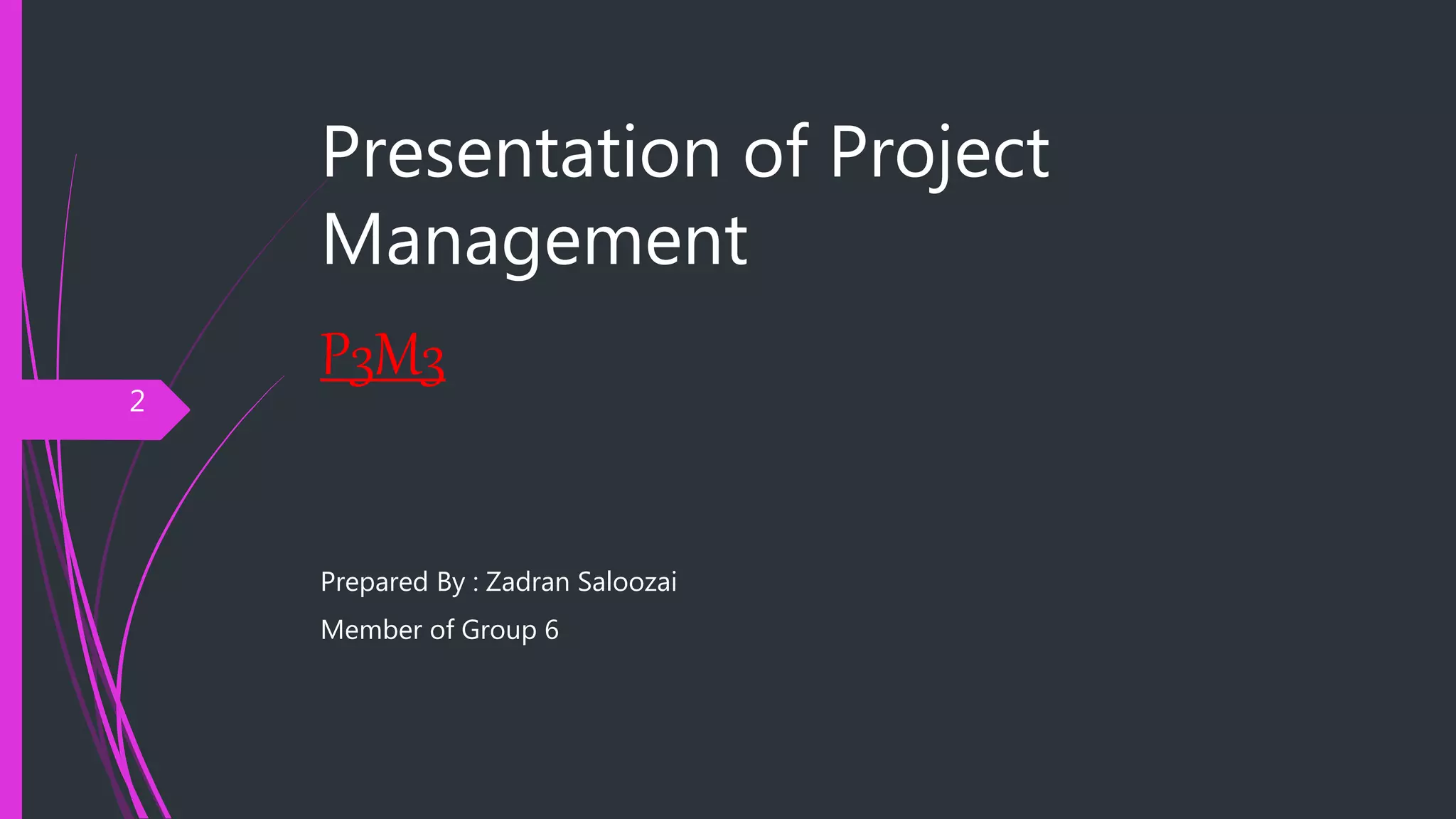 What is p3 m3 presentation of project managment | PPTX