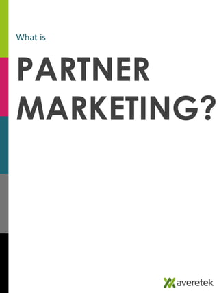 What is 
PARTNER MARKETING?  