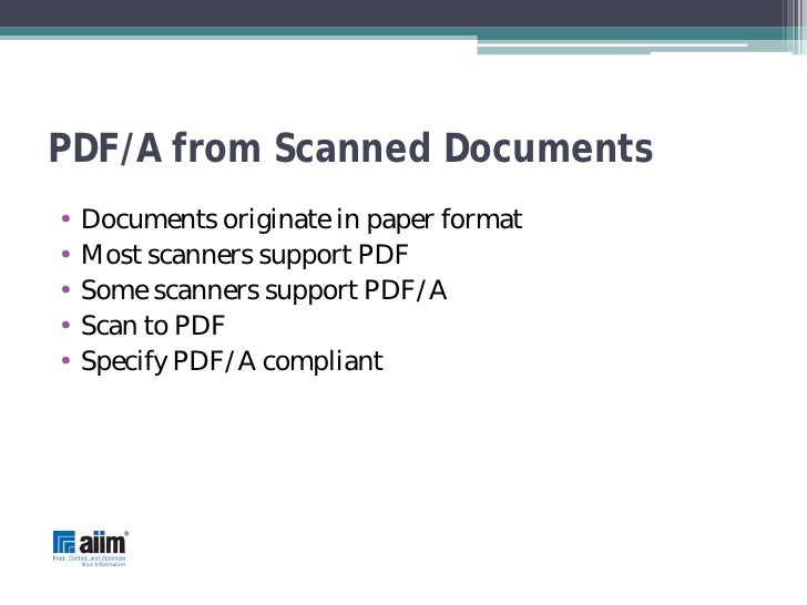 What is PDF/A?
