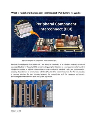 Pci Technology Peripheral Component Interconnect.docx