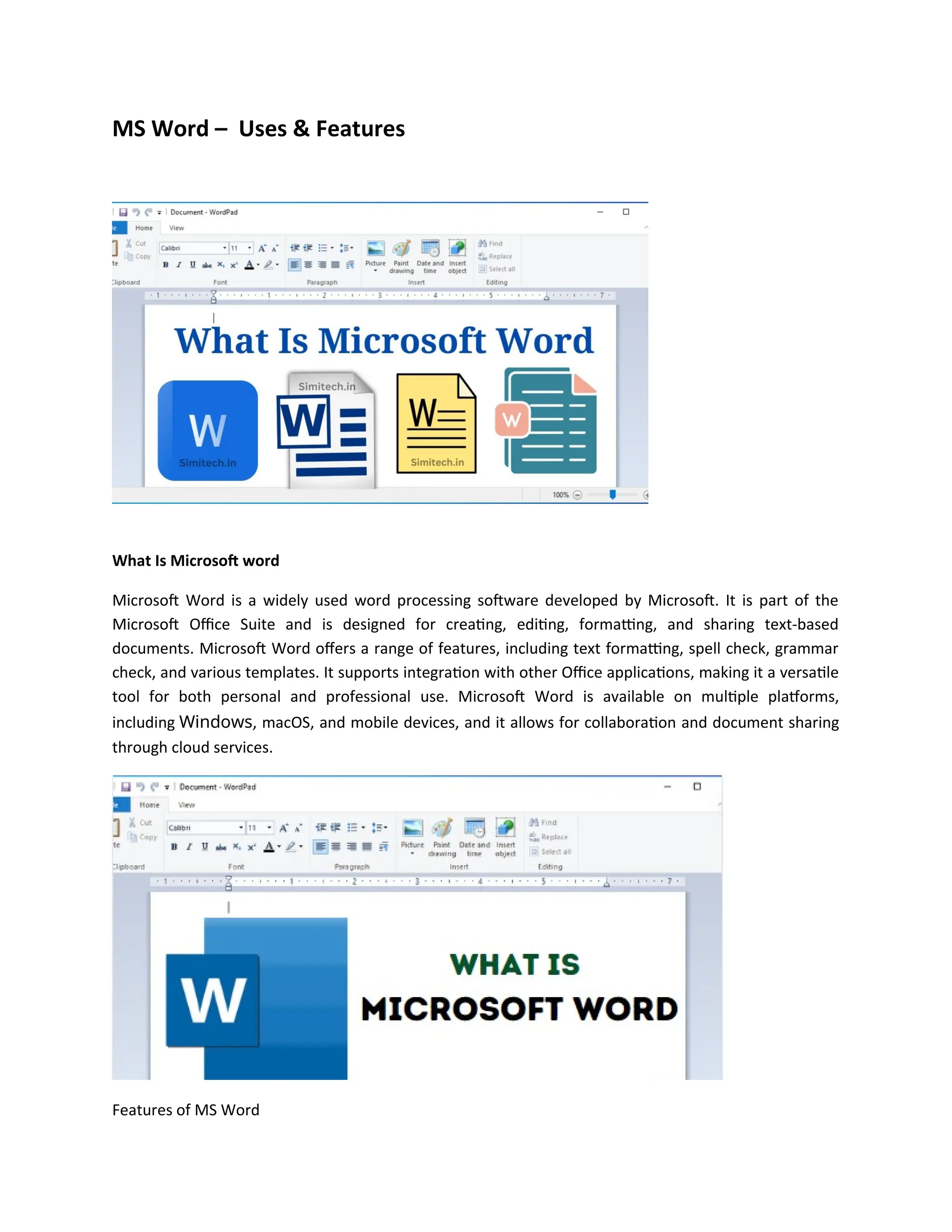 MS Word – Uses & Featuresripheral Component Interconnect.docx