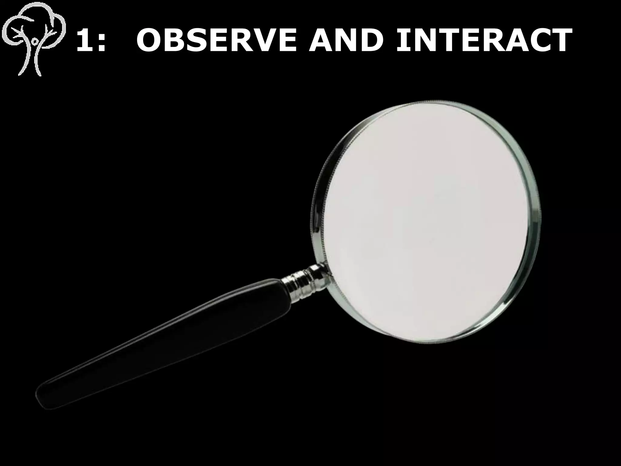 1: OBSERVE AND INTERACT