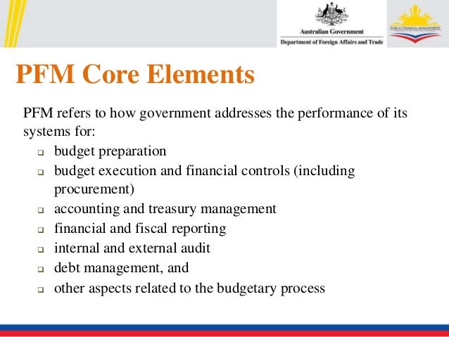 for reporting government cycle expenditures ppt final is v4 df What pfm aim