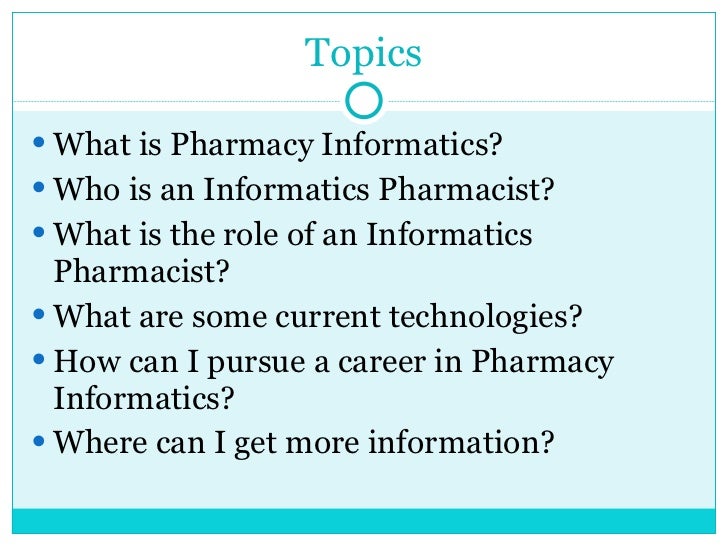 What Is Pharmacy what is pharmacy informatics What Is Pharmacy what is pharmacy informatics