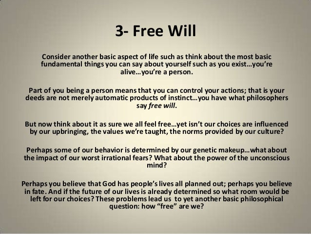 Free will philosophy paper