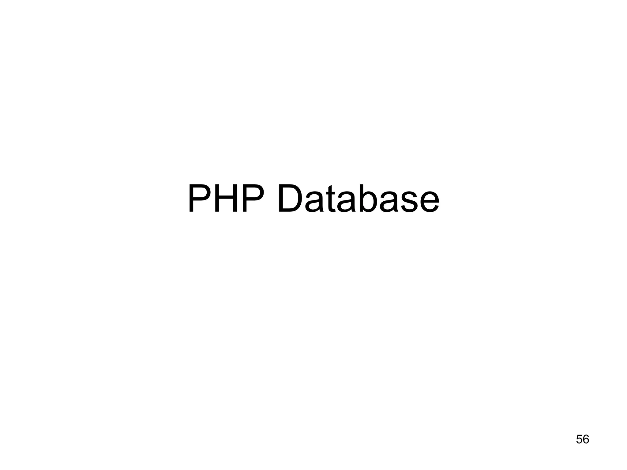 PHP Database 