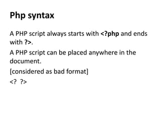 What is php | PPT