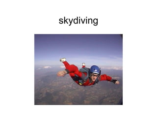 skydiving 