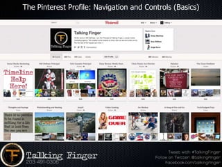 The Pinterest Profile: Navigation and Controls (Basics)
 