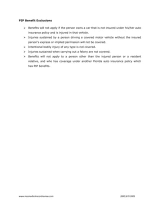 Pip Coverage Example What Is PIP Insurance? | PDF