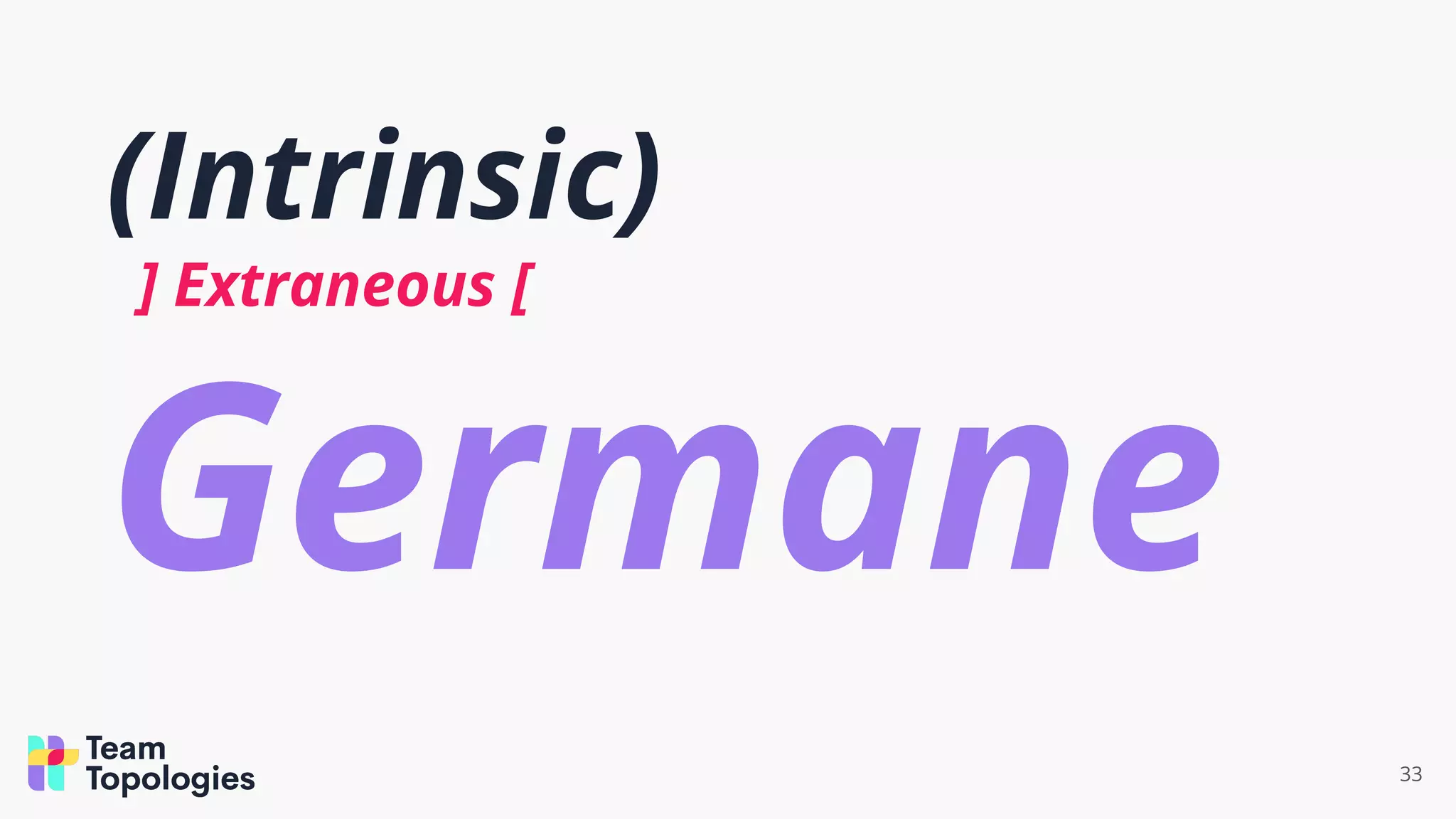 (Intrinsic)
] Extraneous [
Germane
33
 
