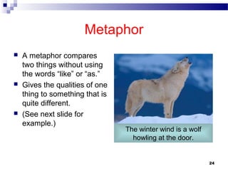 Two Metaphors Examples What is poetry? | PPT