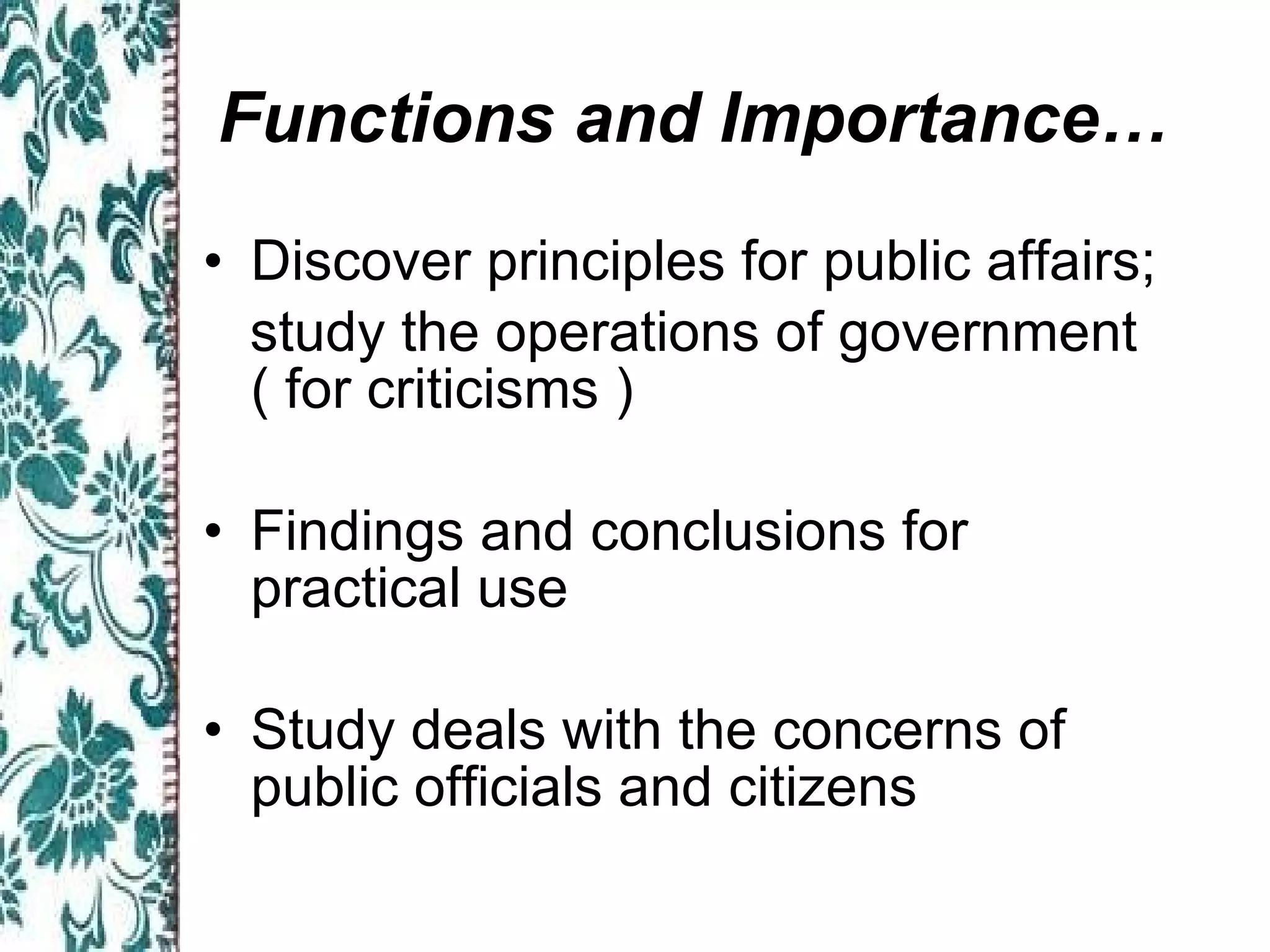 What is political science PPT