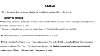 Sources of population data quality and reliability of population data ...