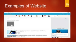 Examples of Website 10
 