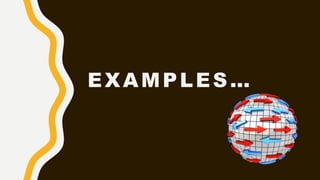 EXAMPLES…
 