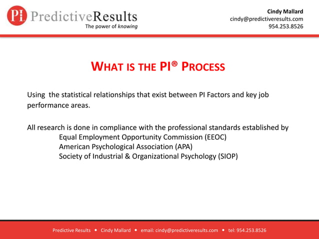 What Is Predictive Index | PPTX | Human Resources | Business