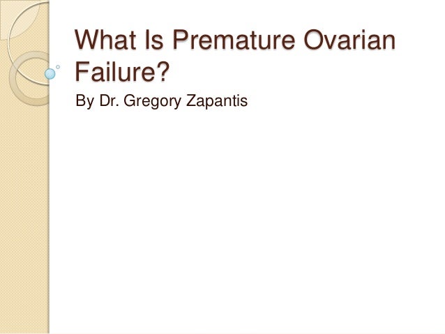 what-is-premature-ovarian-failure