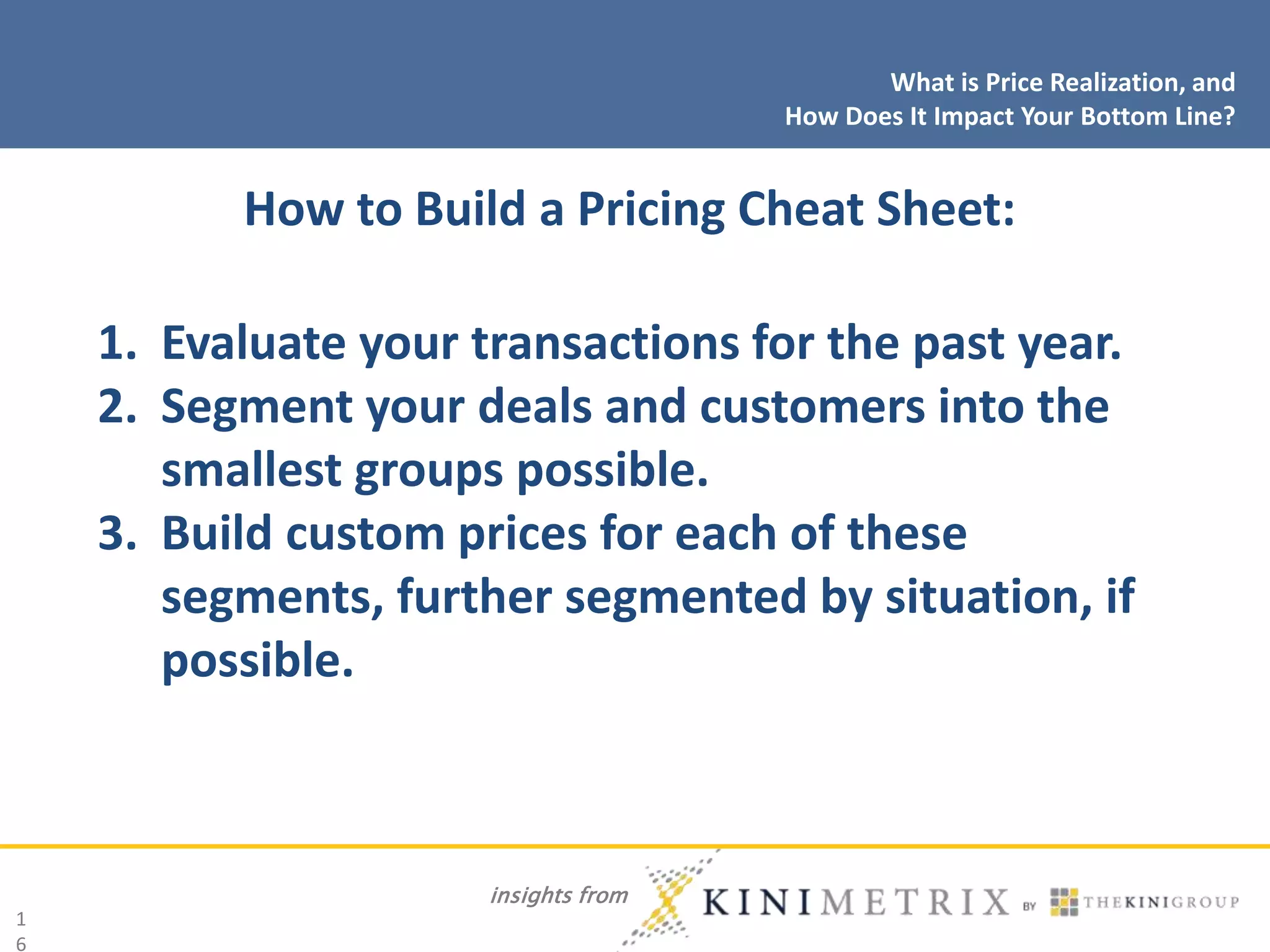 What is price realization | PPTX