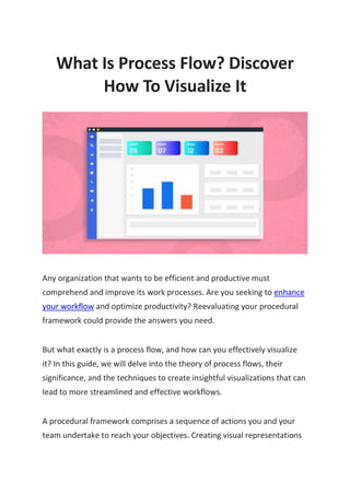 What Is Process Flow - Discover How To Visualize It - Slideshare.docx