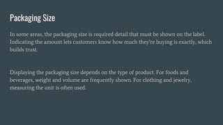 What is Product Labeling | PPTX