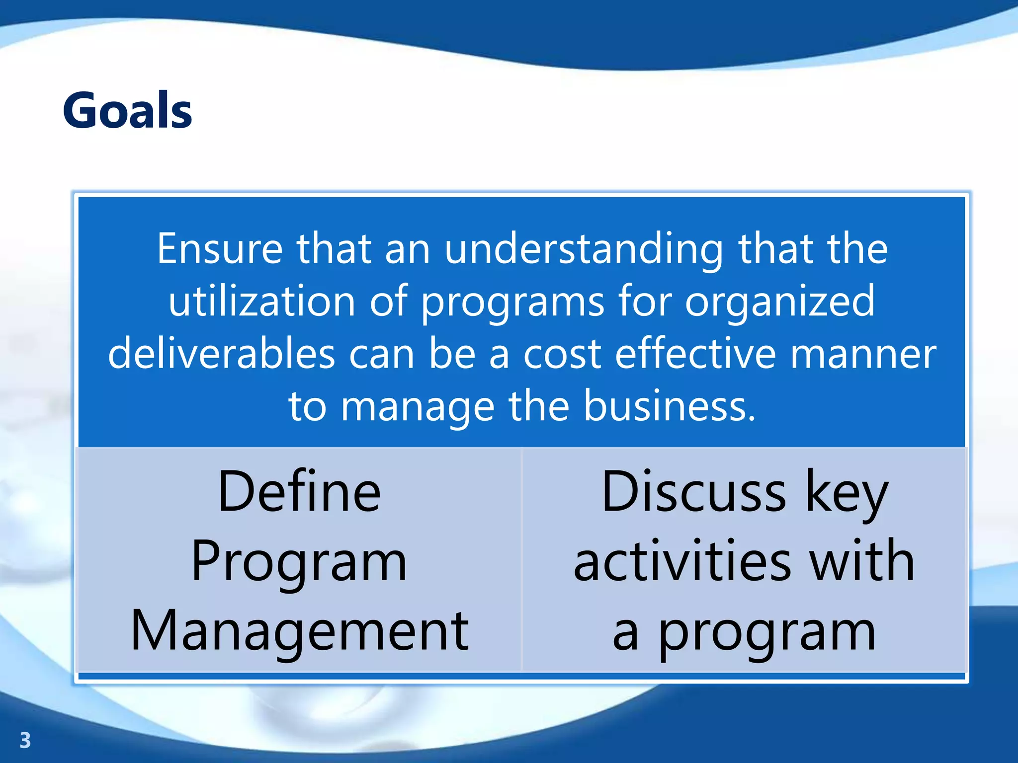 What is Program Management - An Overview | PPTX