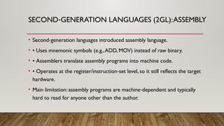 Comprehensive Overview of Programming Languages and Computer ...