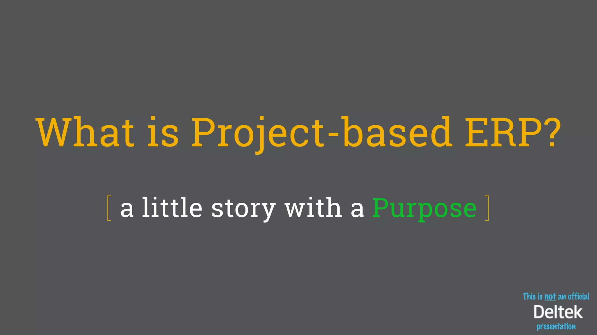 What is Project-based ERP? | PPT