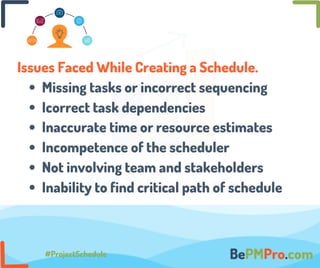 What is project scheduling presentation