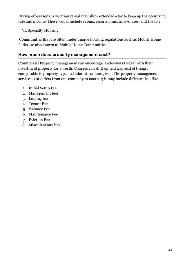 What Is Property Management Types Costs And Management