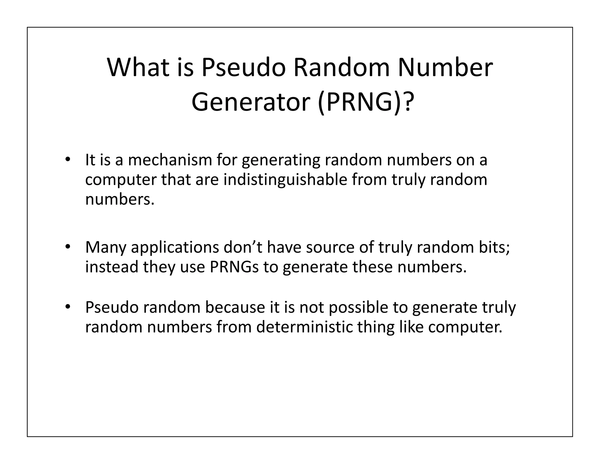 What is pseudo random number | PDF | Programming Languages | Computing