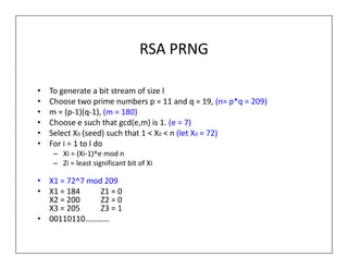 What is pseudo random number | PDF
