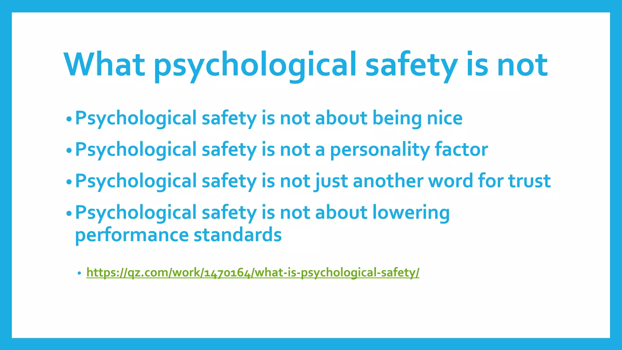 What is psychological safety | PPTX