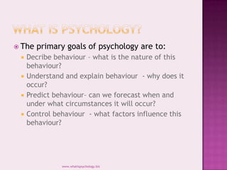 Psych 101 - Introduction to Psychology - Lecture 1