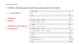 Comprehensive Introduction to Python Programming Language and Syntax | PPTX
