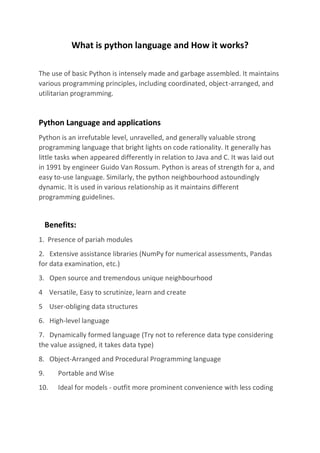 What is python language and How it works.pdf
