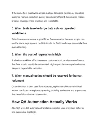 What is QA Automation_ Benefits, Tools and Best Practices | PDF