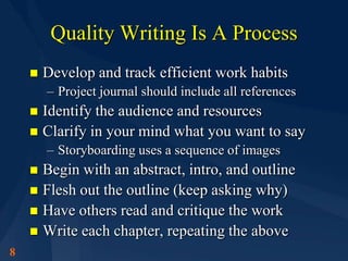 Quality Writer What Is Quality | PDF