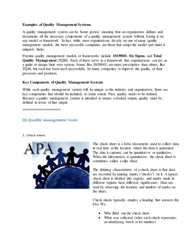 What Is Quality Management Systems