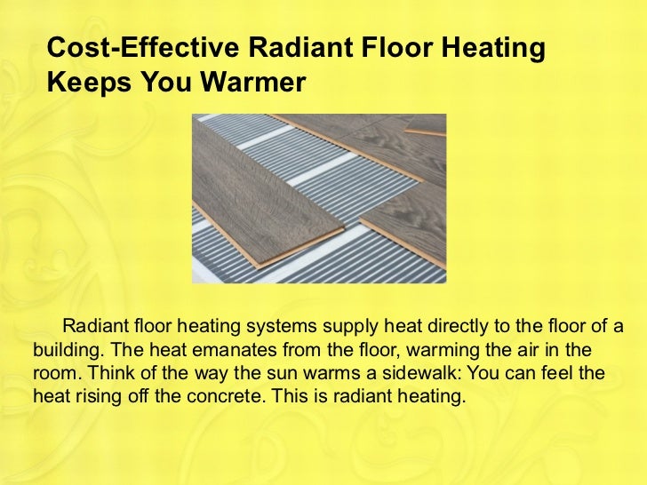 What Is Radiant Floor Heating