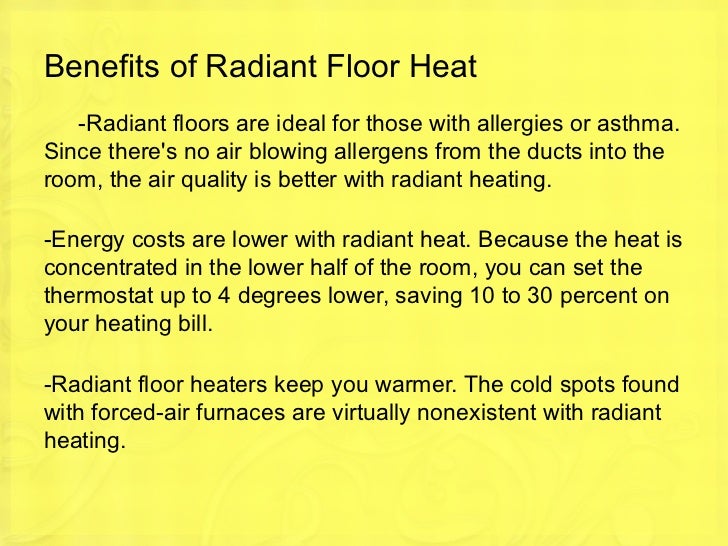 What Is Radiant Floor Heating