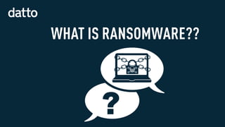 WHAT IS RANSOMWARE??
 