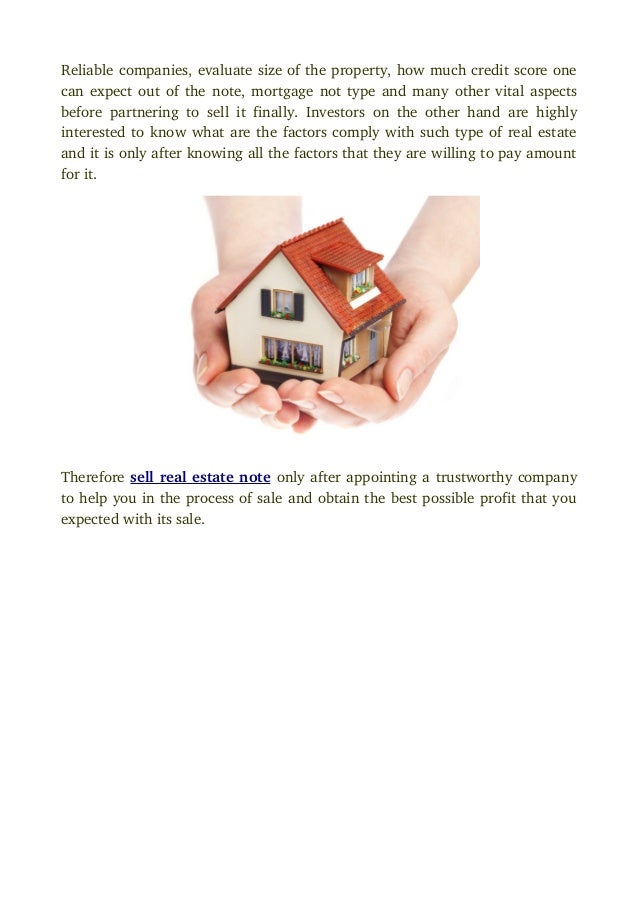 What is real estate note and how do you sell real estate notes?