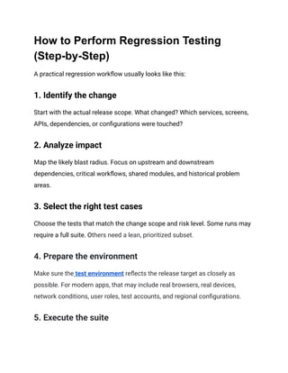 What is Regression Testing_ Types, Techniques & Examples (2026) | PDF