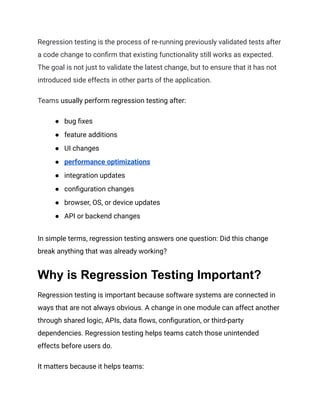 What is Regression Testing_ Types, Techniques & Examples (2026) | PDF