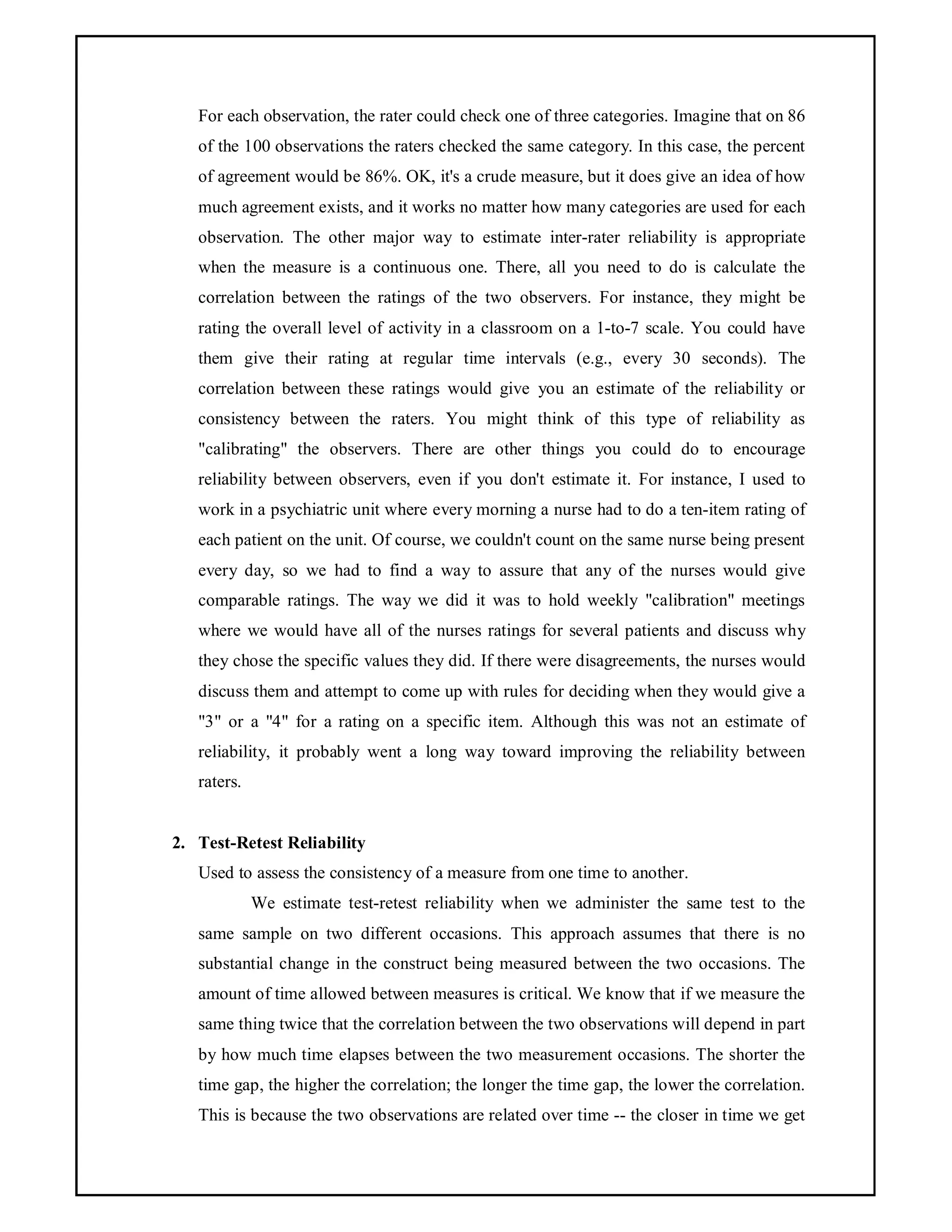 What is Reliability and its Types? | PDF | Resume Writing and Advice ...