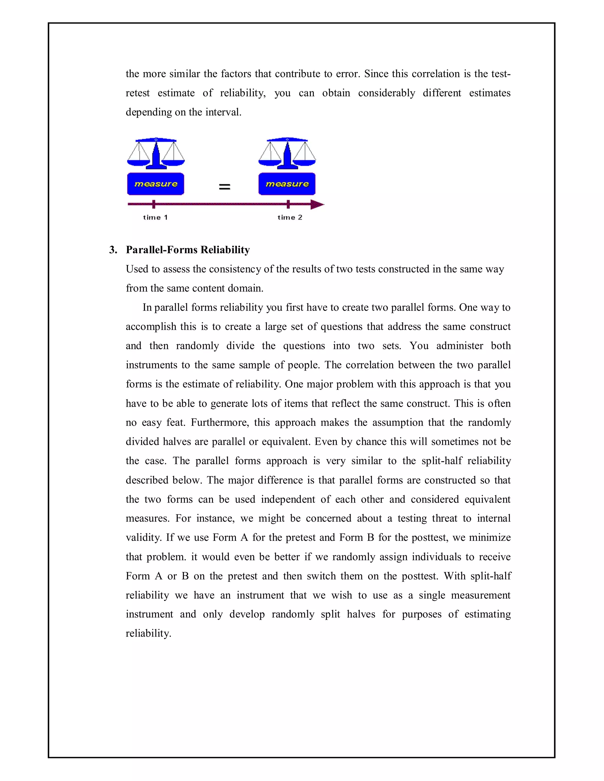 What is Reliability and its Types? | PDF | Resume Writing and Advice ...