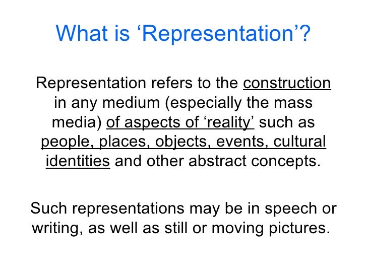 What Is Representation What Is Representation