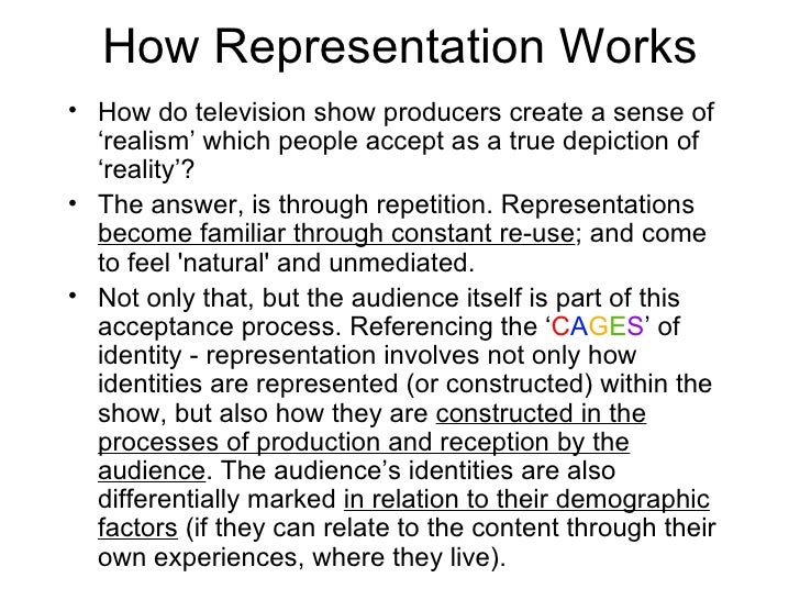 what is representation determined by