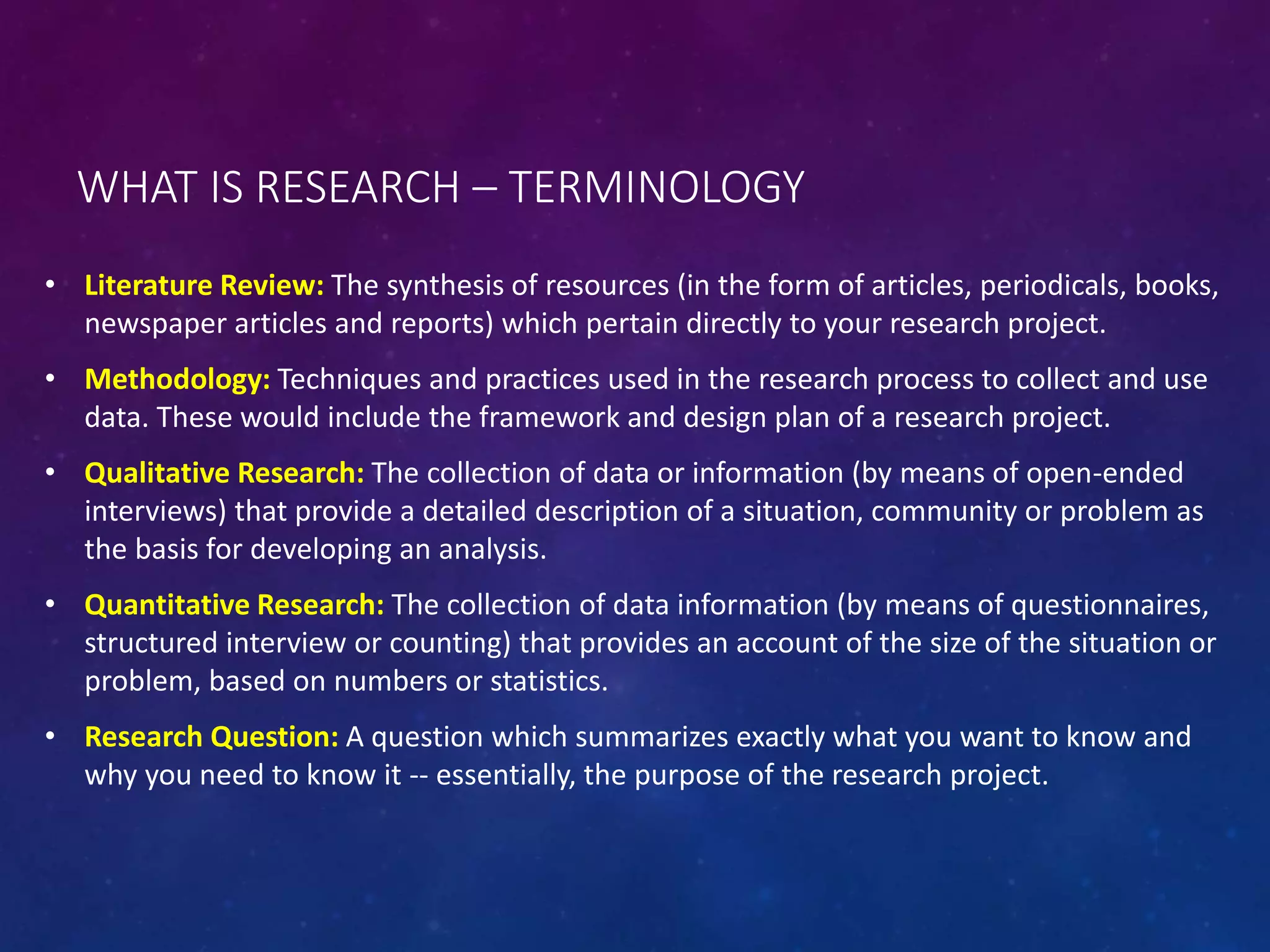 What is Research | PPTX